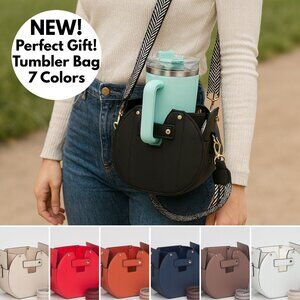 HOLIDAY HOT GIFT!! The Coffee Tumbler Cup Crossbody Handbag Bag in 7 Colors New
